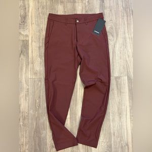 Lululemon commission pants , slim, golf pants, slacks 34”L
